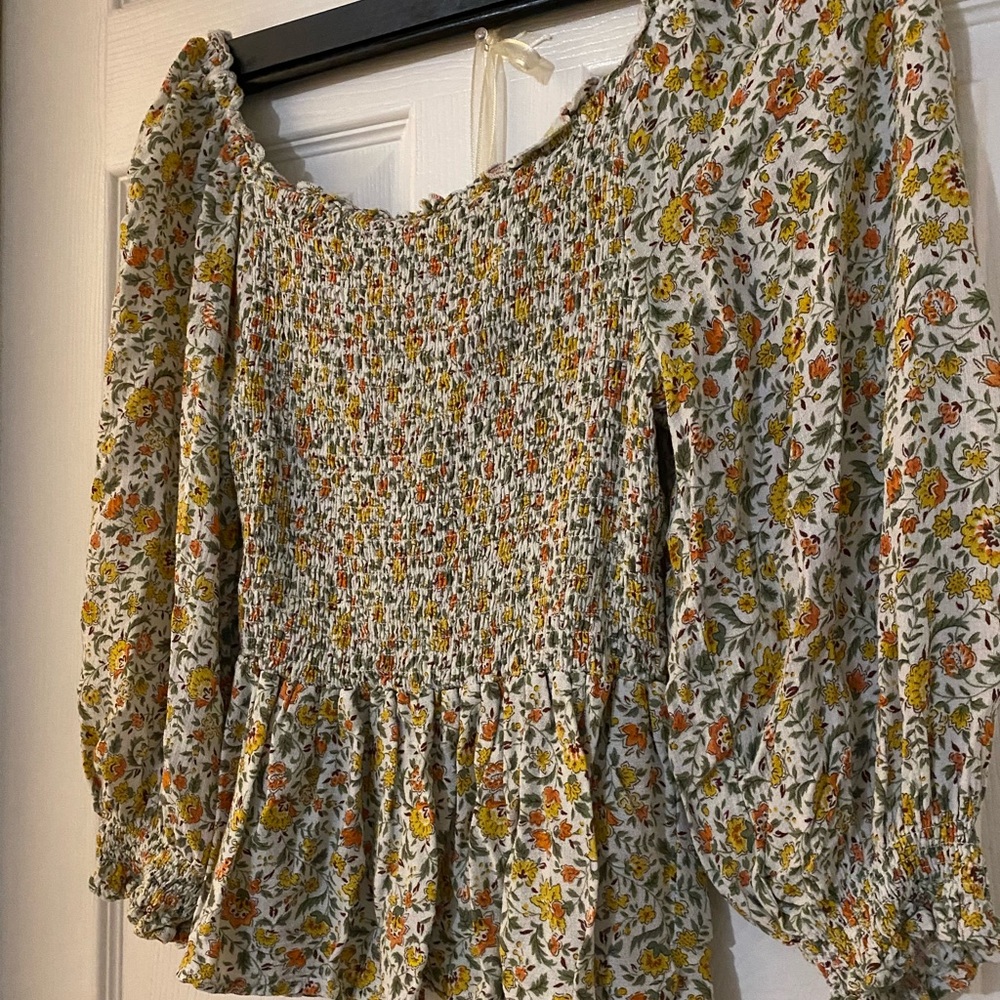 Cynthia Rowley Floral Blouse
